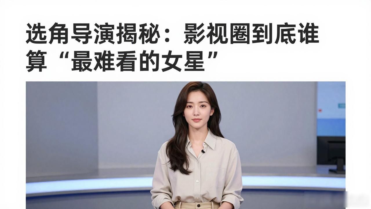 选角导演揭秘：影视圈到底谁算"最难看的女明星"